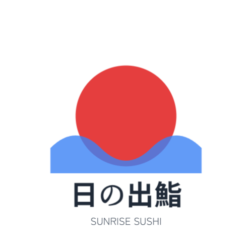 日の出をイメージしたデザイン①のロゴ