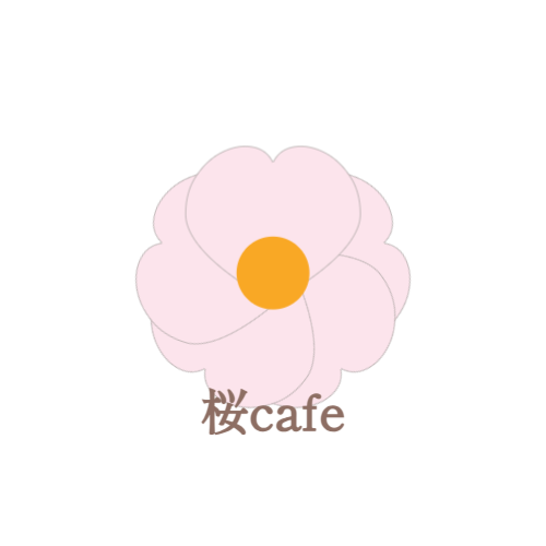 桜をイメージしたデザインのロゴ