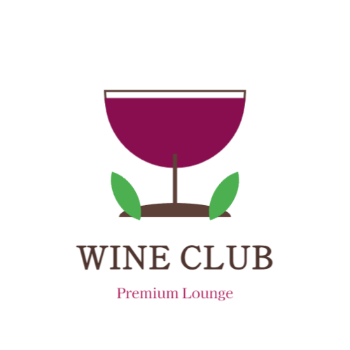 バー・飲食店ロゴ：ワイングラス