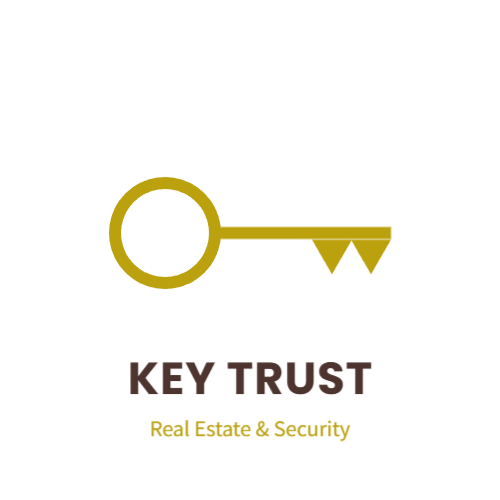 鍵をイメージしたデザインのロゴ