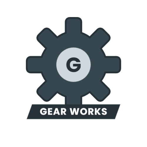 工業ロゴ：ギア・歯車