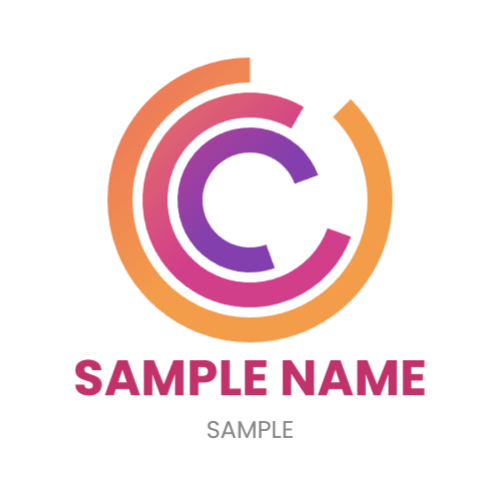 円を複数重ねたデザインのロゴ