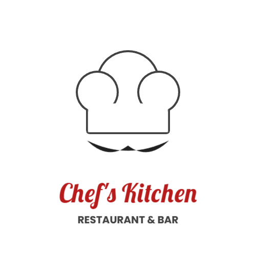 飲食店ロゴ：コック帽・シェフ